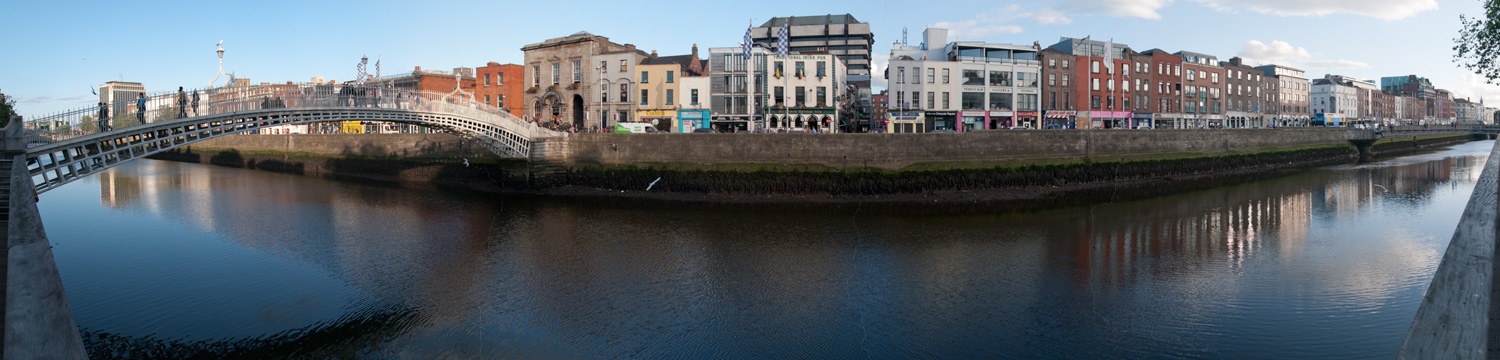 Across The River Liffey Panorama
