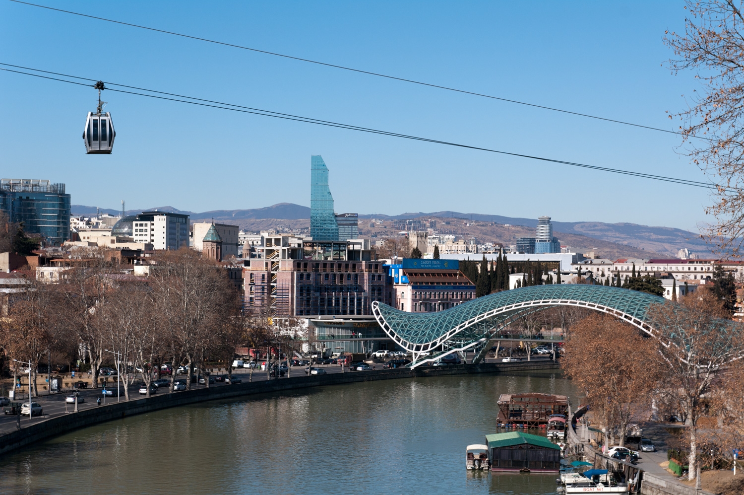 Cable Car Over Mtkvari River