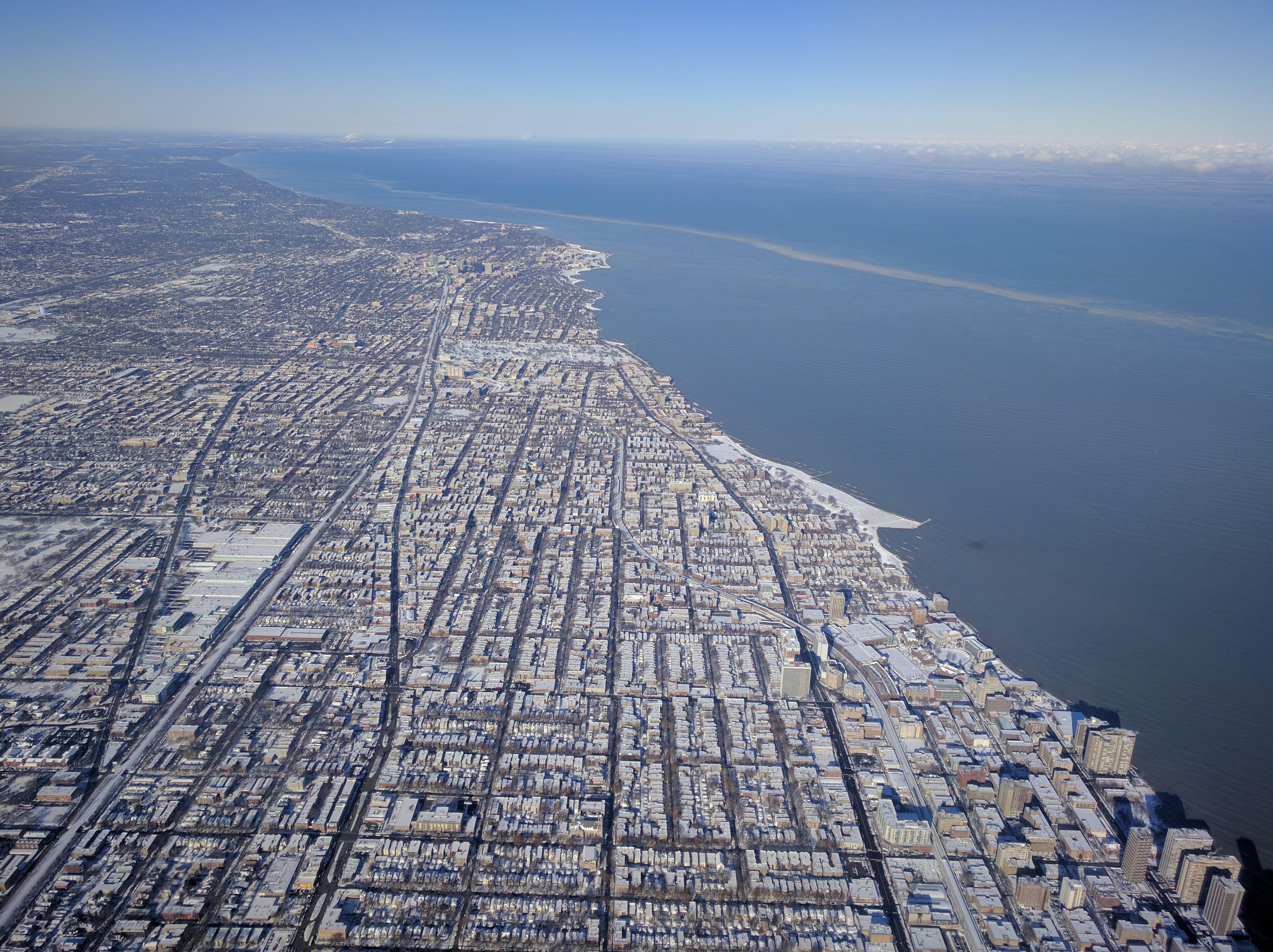 Chicago By Air, In Winter