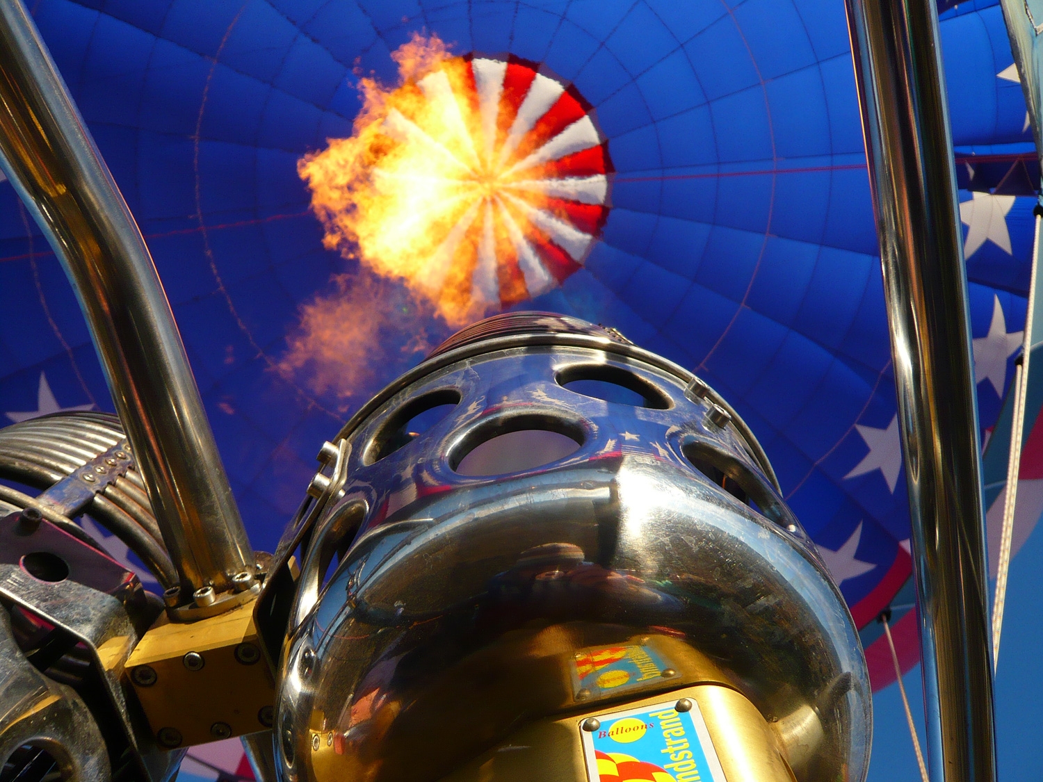 Looking Up A Hot Air Balloon