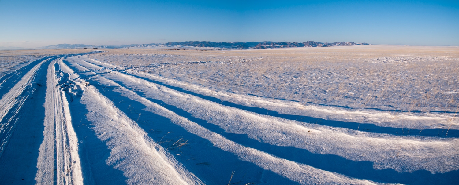 Mongolian Steppe Panorama