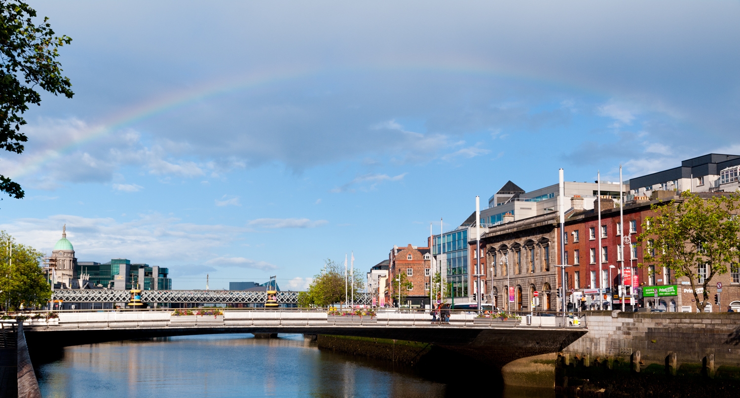 Rainbow Over The River Liffey