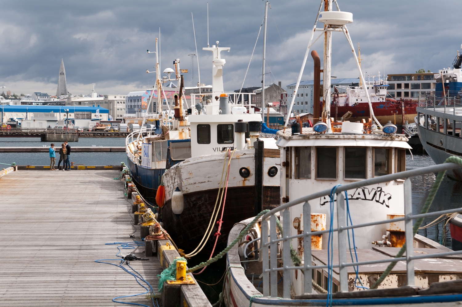 Reykjavik Harbor Fishing Boats