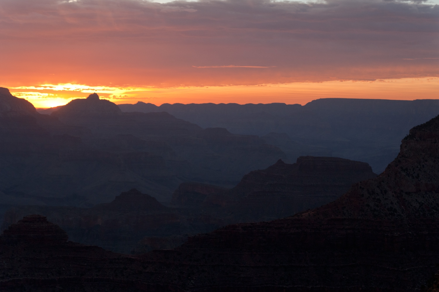 Sun Up At Yavapai Point