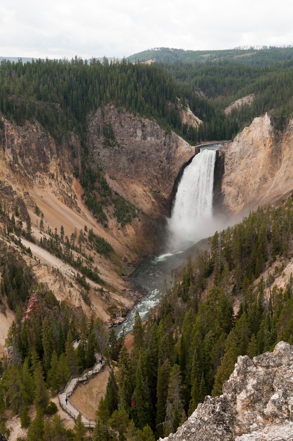 The Water Falls On Yellowstone River