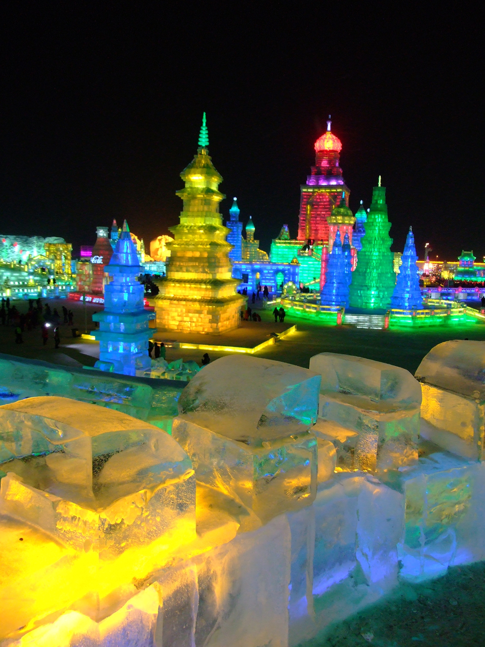 Overlooking The Ice Festival