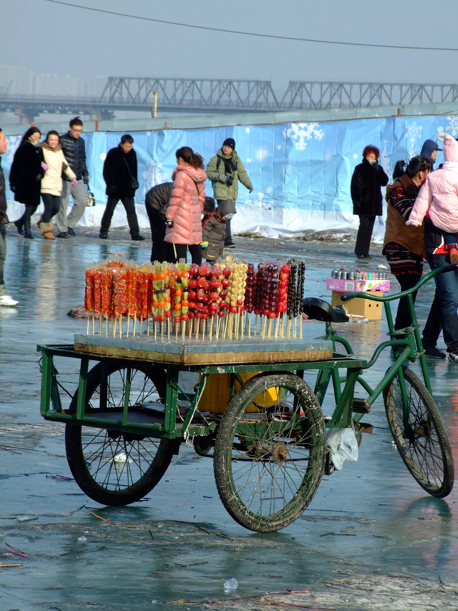 Working The Fruit Cart