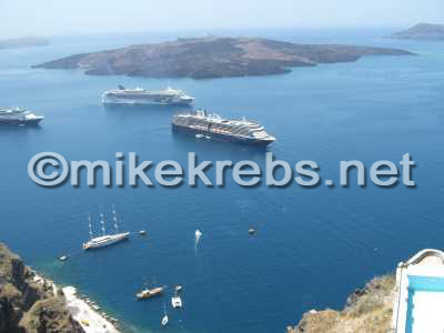 Santorini Greece from the top